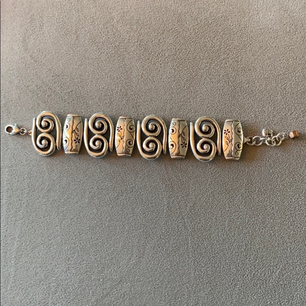 Brighton Picasso Wide Bar Link Swirl Bracelet
